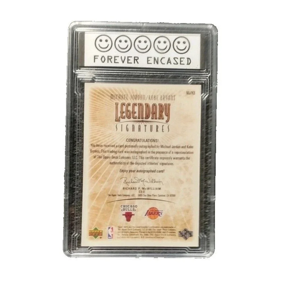 2000-01 UD Legends Legendary Signatures Michael Jordan/Kobe Bryant Graded 10